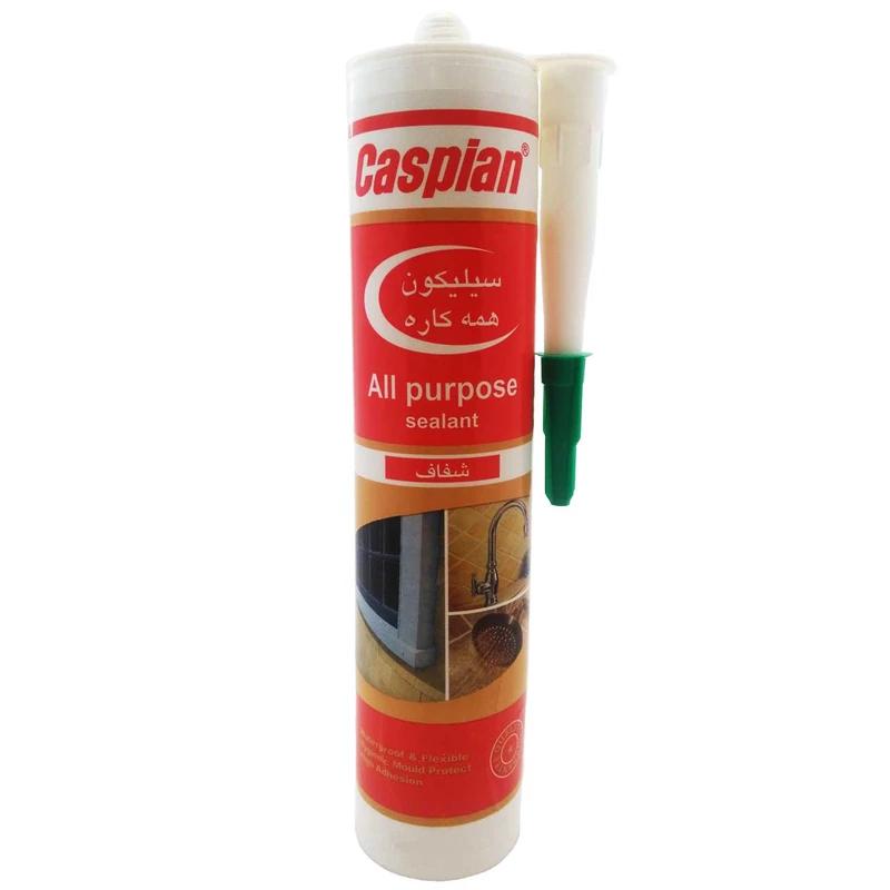چسب سیلیکون آکواریوم کاسپین مدل شفاف حجم ۳۰۰ میلی لیتر Caspain