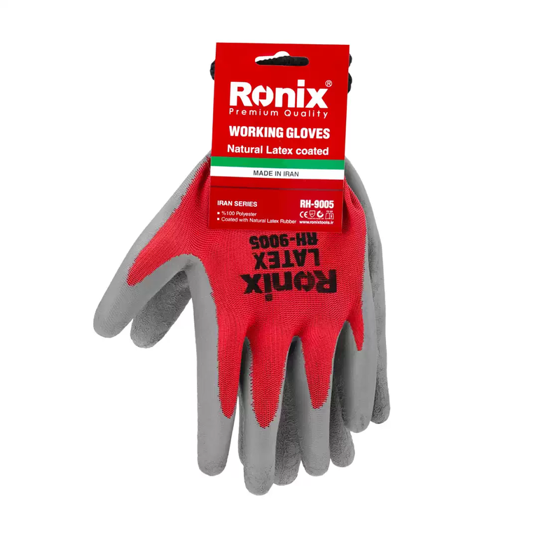 دستکش ایمنی لاتکس رونیکس مدل RH-۹۰۰۵