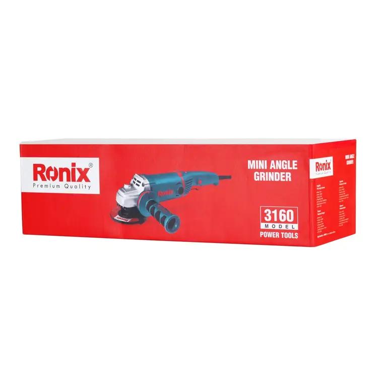 مینی فرز ۱۱۵ میلی متری دسته بلند ۱۴۰۰ وات دیمر دار رونیکس مدل ۳۱۶۰    رونیکس Ronix