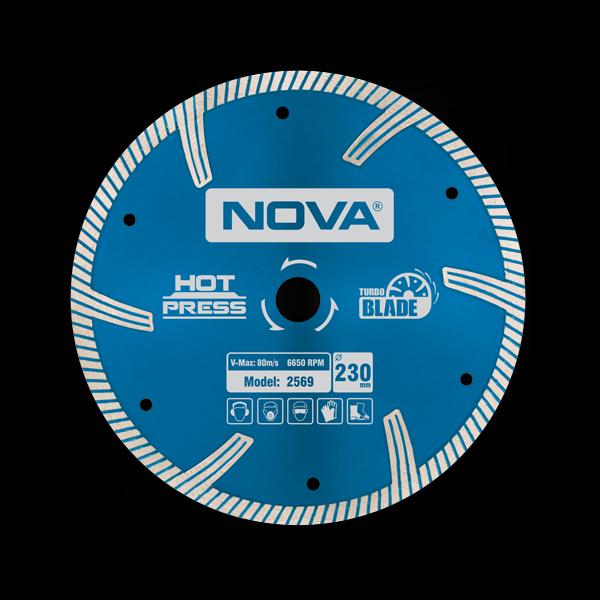 صفحه گرانیت بر توربو الماسه ۲۳۰ میلیمتری نووا مدل ۲۵۶۹    نوا NOVA