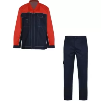 لباس کار دو تکه مهندسی توفیق | قرمز و سرمه ای