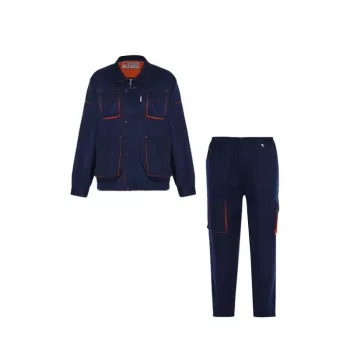 لباس کار دو تیکه کتان مدل مهرشاد