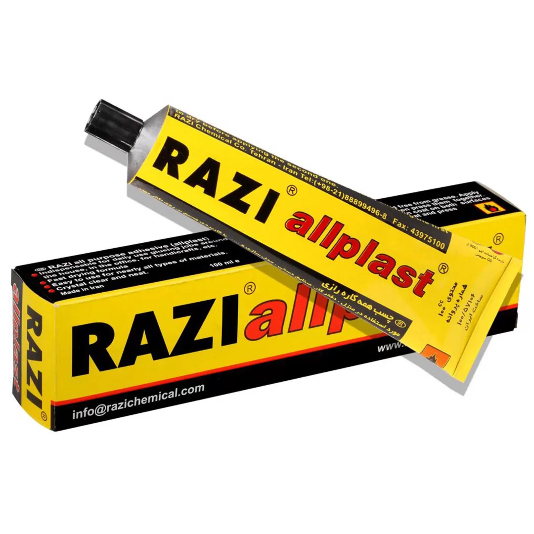 چسب همه کاره رازی مدل ALLPLAST حجم ۱۰۰ میلی لیتر Razi