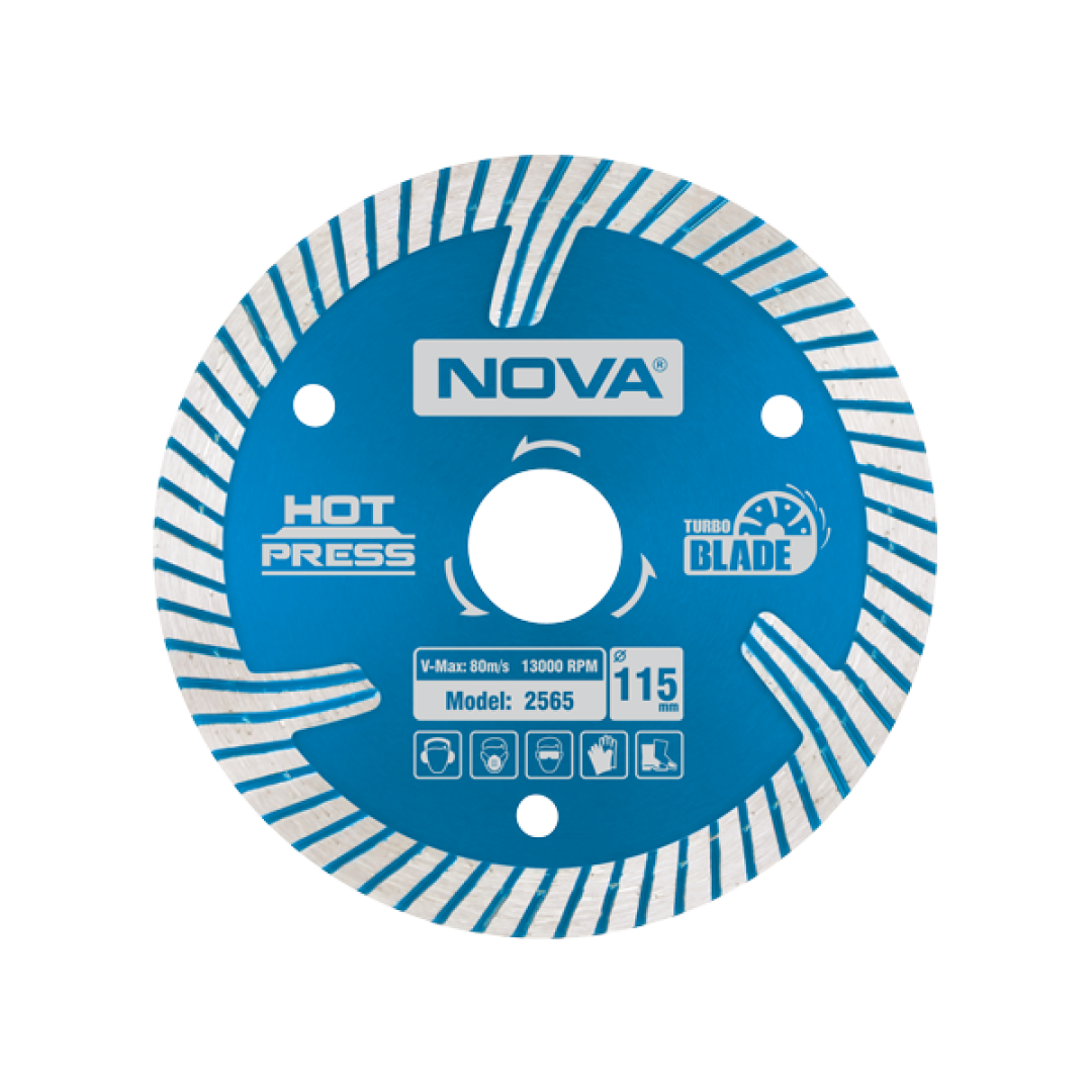 صفحه گرانیت بر توربو الماسه ۱۱۵ میلیمتری نووا مدل ۲۵۶۵    نوا NOVA