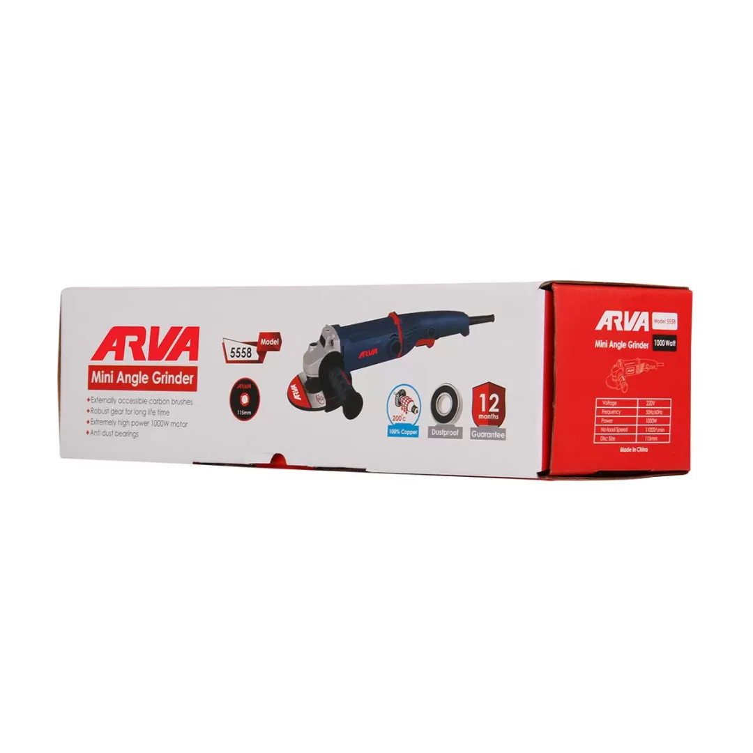 مینی فرز دسته بلند ۱۰۰۰ وات صنعتی آروا مدل ۵۵۵۸    آروا ARVA