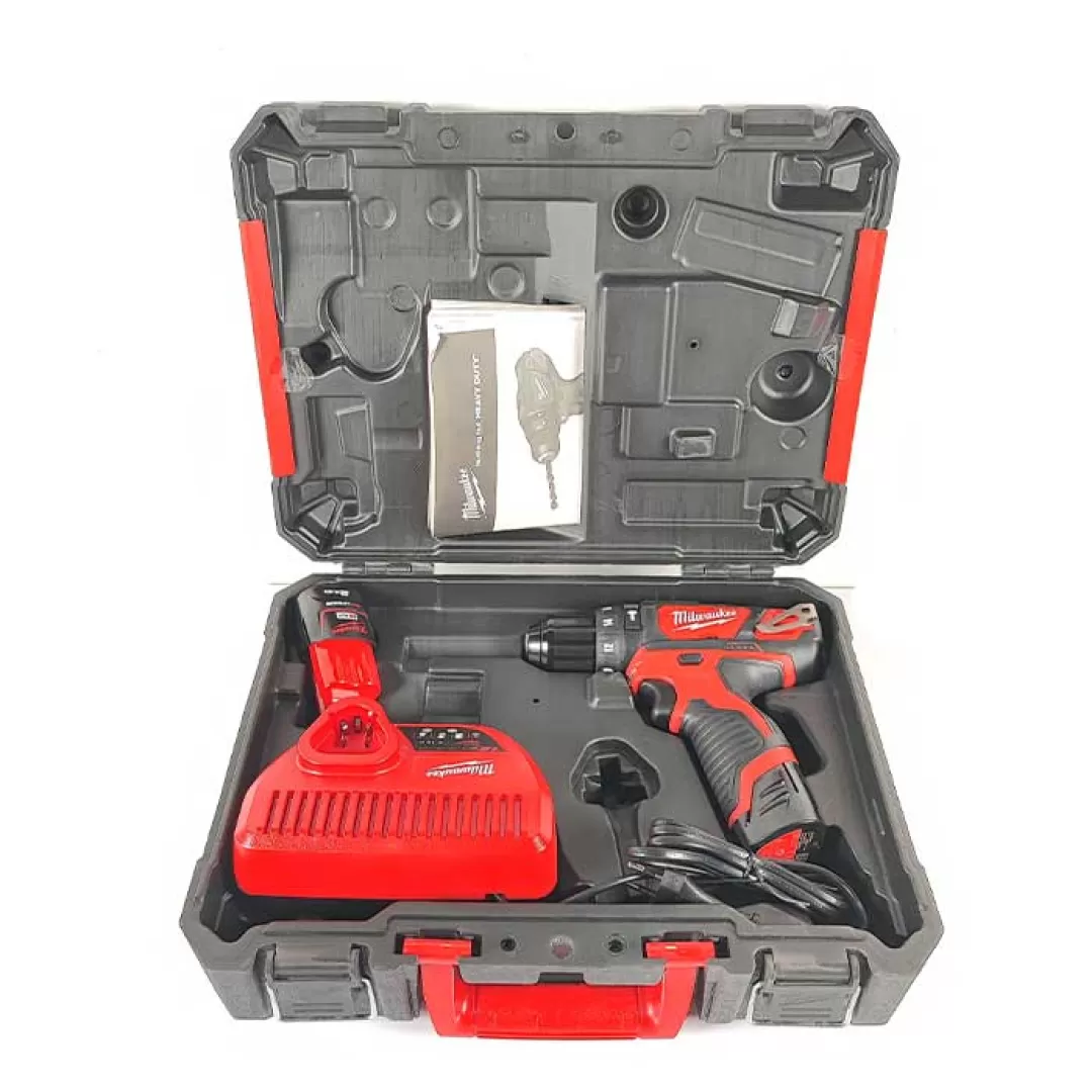 دریل شارژی چکشی میلواکی لیتیوم ۱۲ ولت مدل M۱۲ BPD-۲۰۲C    میلواکی Milwaukee